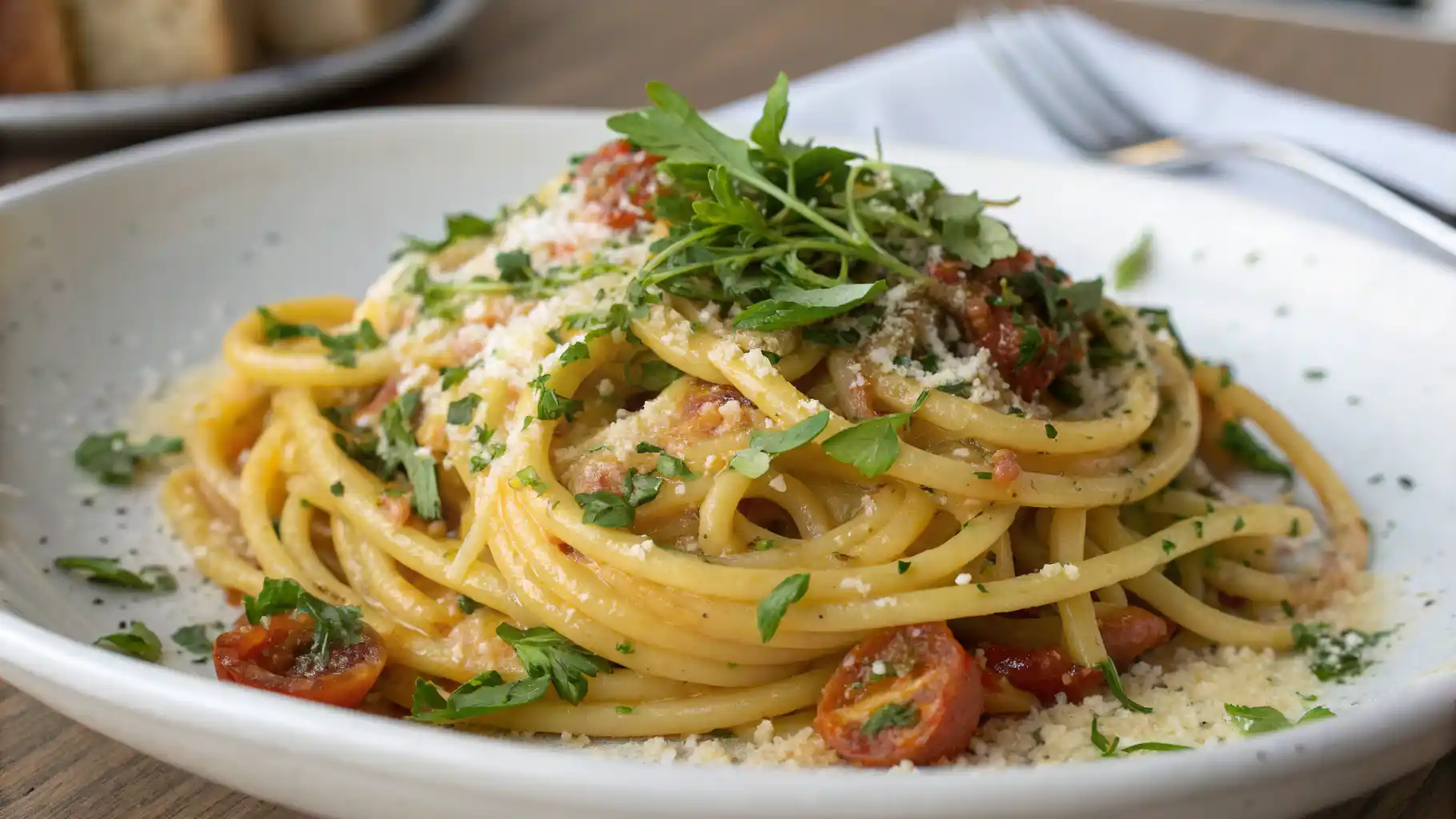 Amazing Bucatini Pasta