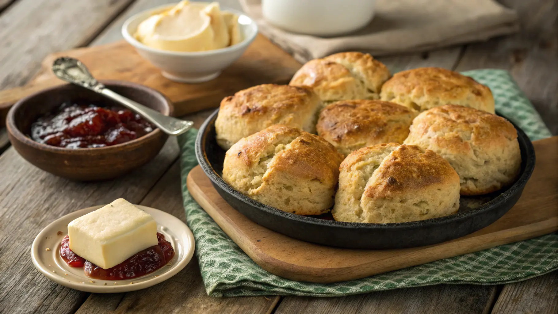Freshly baked Irish soda bread scones