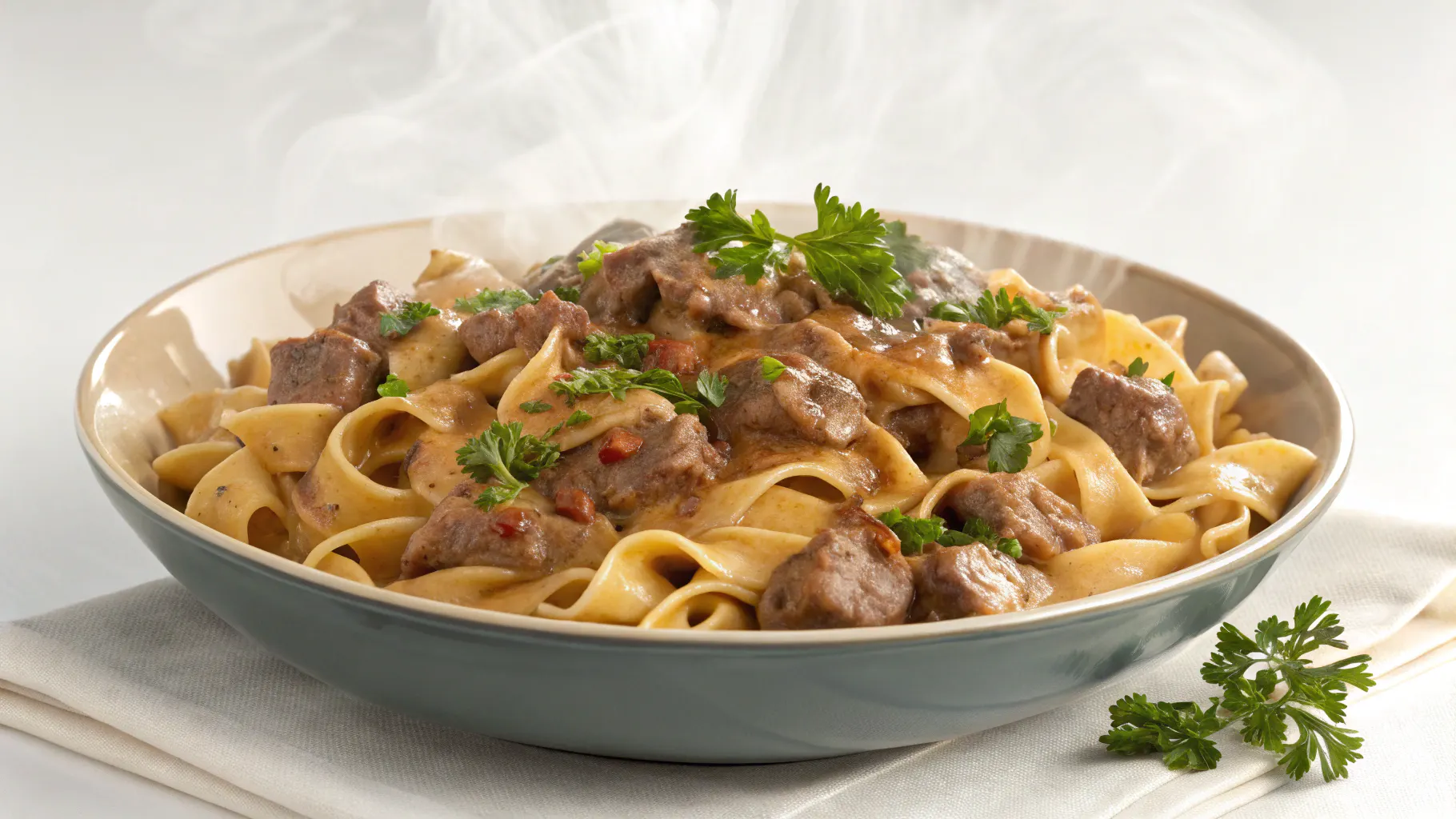 Delicious hamburger helper beef stroganoff
